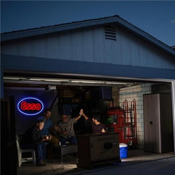 Esso Oil Gasoline LED Neon Sign Gas Shop Garage Decor Bar Man Cave Wall Mechanix - Picture 5 of 7
